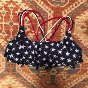 American flag bikini top